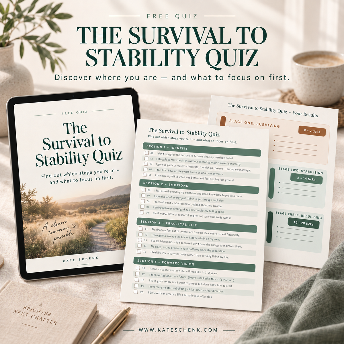 Survival to Stability FREE Quiz