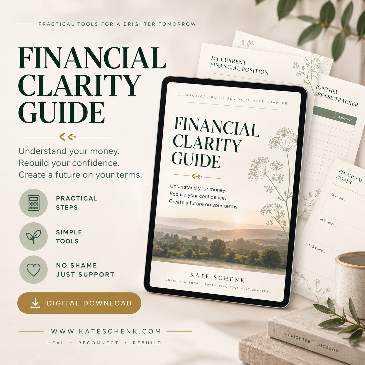 Financial Clarity Guide - The Divorced Woman's No Shame guide to Understanding Her Money Again